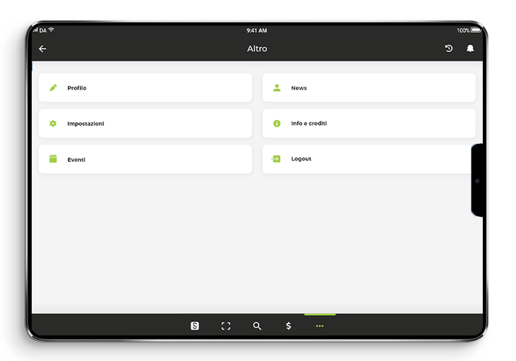 Seedsbit Tablet Android e iOS App di tracciabilità alimentare